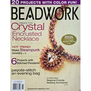 Beadwork Magazine October November 2008 Create This Crystal Encrusted Necklace